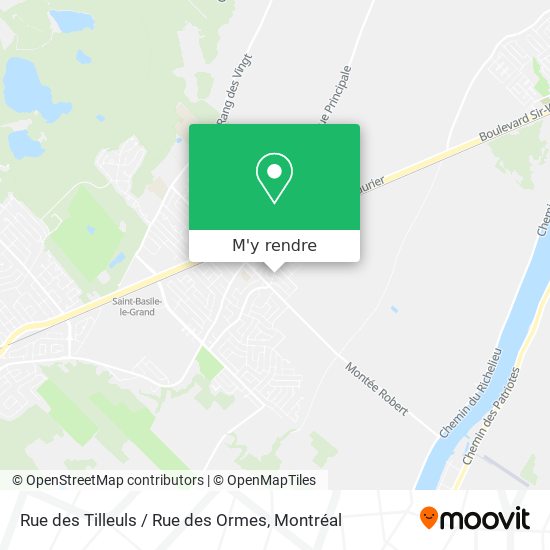 Rue des Tilleuls / Rue des Ormes plan