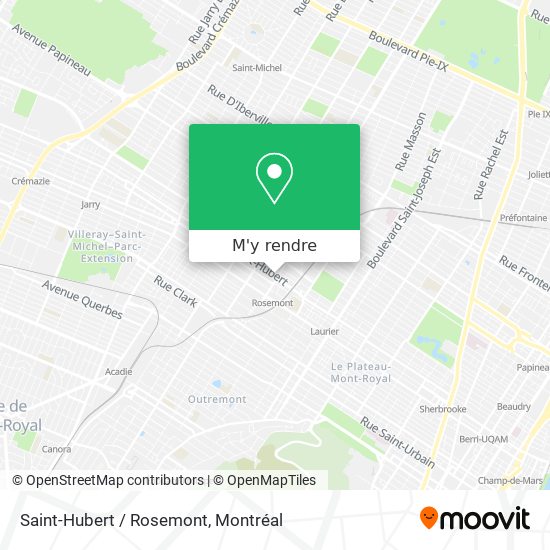 Saint-Hubert / Rosemont plan