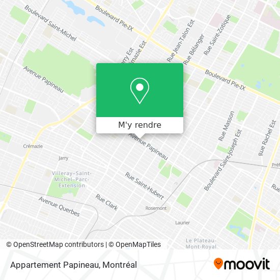 Appartement Papineau plan