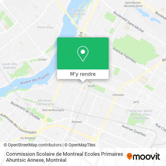 Commission Scolaire de Montreal Ecoles Primaires Ahuntsic Annexe plan