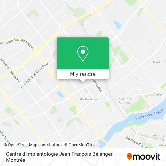 Centre d'Implantologie Jean-François Bélanger plan