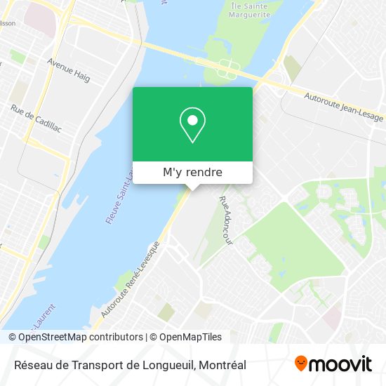 Réseau de Transport de Longueuil plan