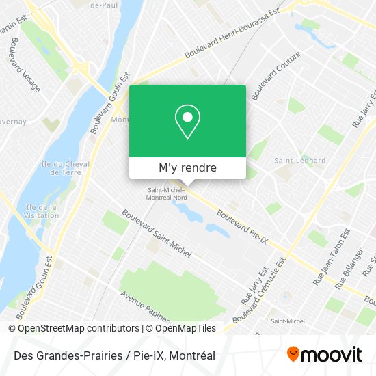 Des Grandes-Prairies / Pie-IX plan