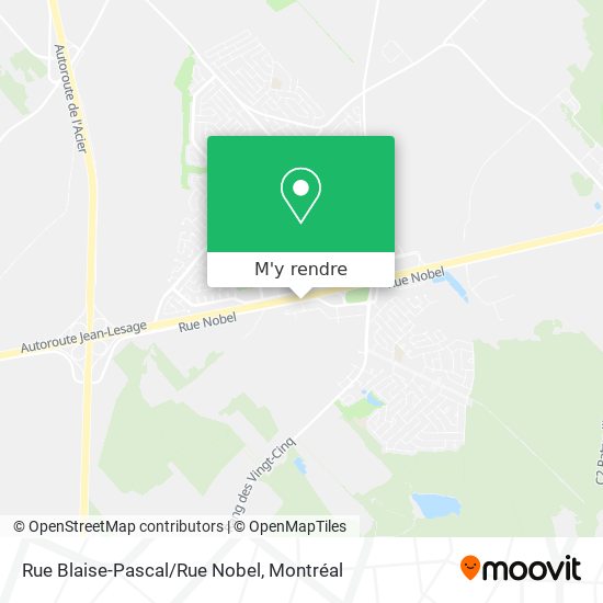 Rue Blaise-Pascal/Rue Nobel plan