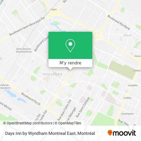 Days Inn by Wyndham Montreal East plan