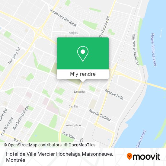 Hotel de Ville Mercier Hochelaga Maisonneuve plan