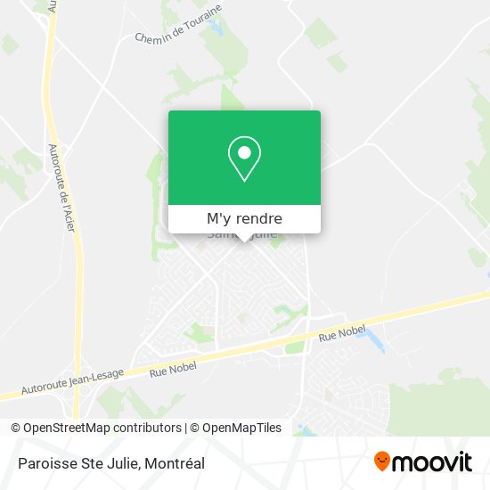 Paroisse Ste Julie plan