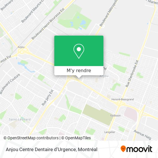 Anjou Centre Dentaire d'Urgence plan