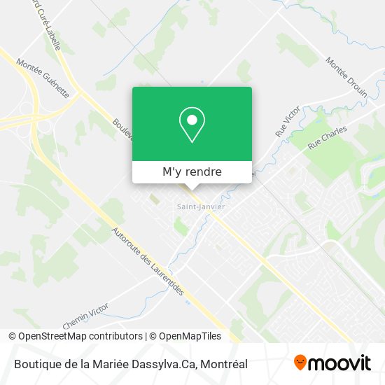 Boutique de la Mariée Dassylva.Ca plan