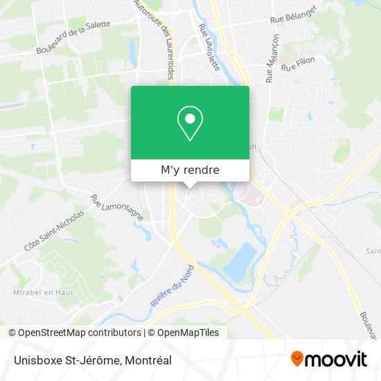 Unisboxe St-Jérôme plan