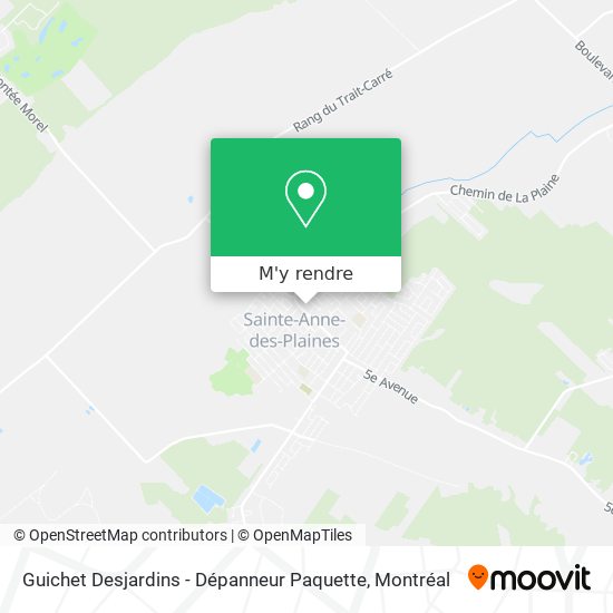 Guichet Desjardins - Dépanneur Paquette plan