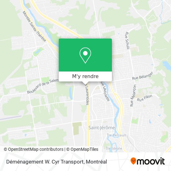 Déménagement W. Cyr Transport plan