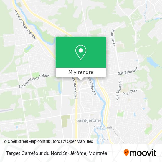 Target Carrefour du Nord St-Jérôme plan