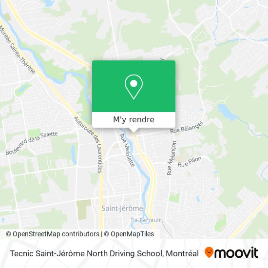 Tecnic Saint-Jérôme North Driving School plan