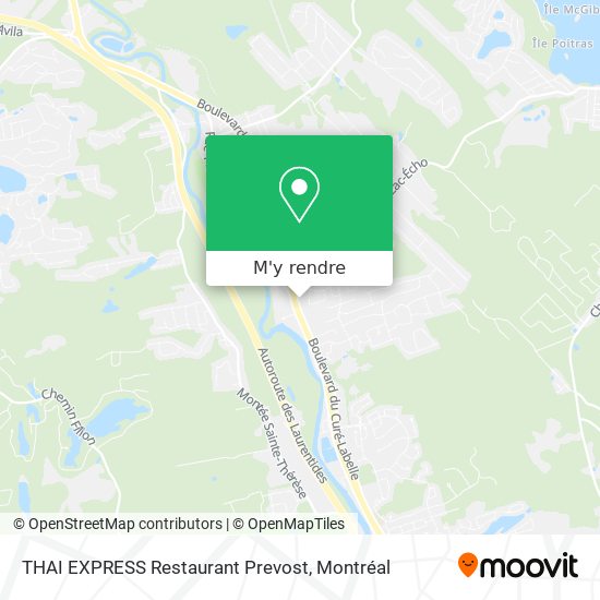 THAI EXPRESS Restaurant Prevost plan