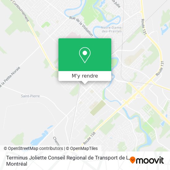 Terminus Joliette Conseil Regional de Transport de L plan