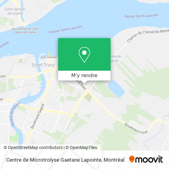 Centre de Microtrolyse Gaetane Lapointe plan