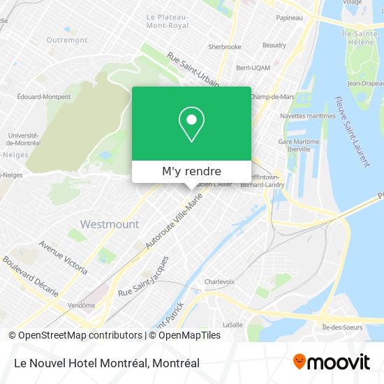 Le Nouvel Hotel Montréal plan