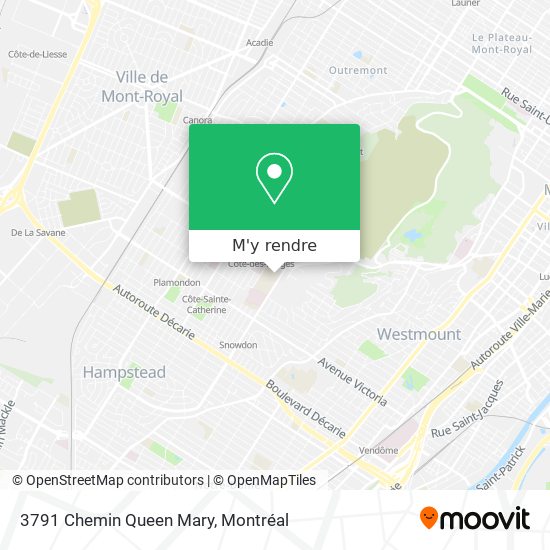3791 Chemin Queen Mary plan