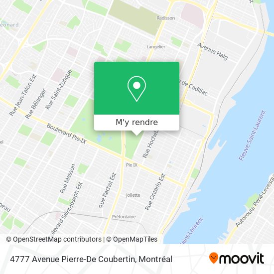 4777 Avenue Pierre-De Coubertin plan