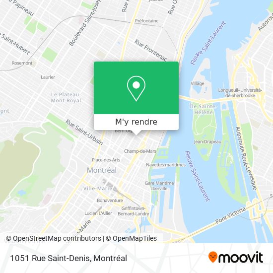 1051 Rue Saint-Denis plan