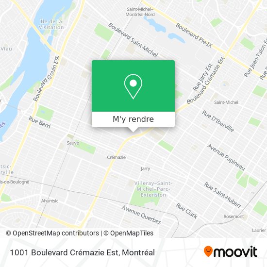 1001 Boulevard Crémazie Est plan