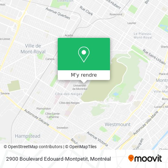 2900 Boulevard Edouard-Montpetit plan