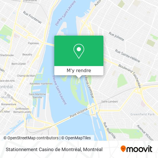 Stationnement Casino de Montréal plan