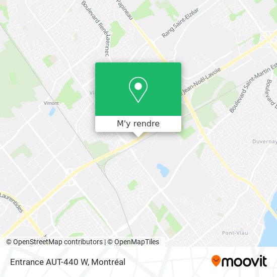 Entrance AUT-440 W plan