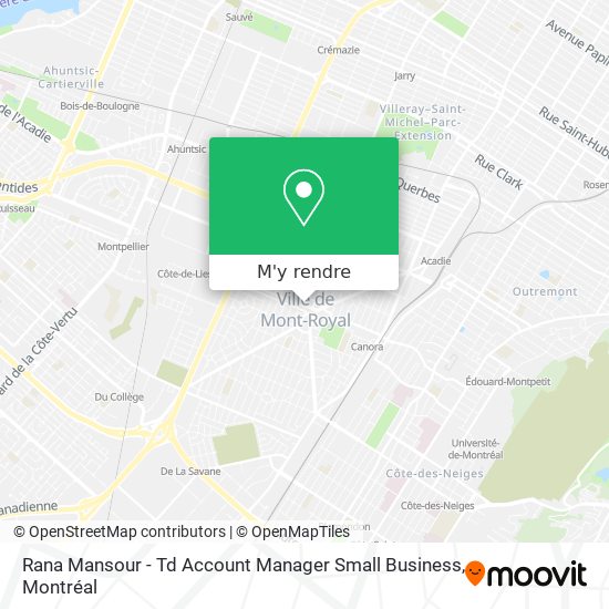 Rana Mansour - Td Account Manager Small Business plan