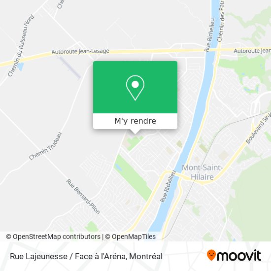 Rue Lajeunesse / Face à l'Aréna plan