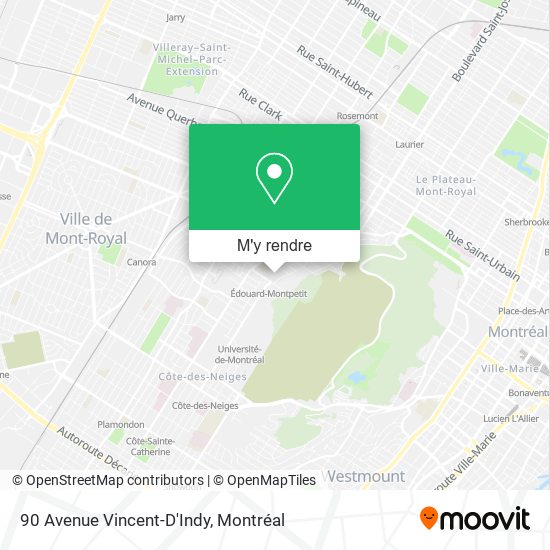 90 Avenue Vincent-D'Indy plan