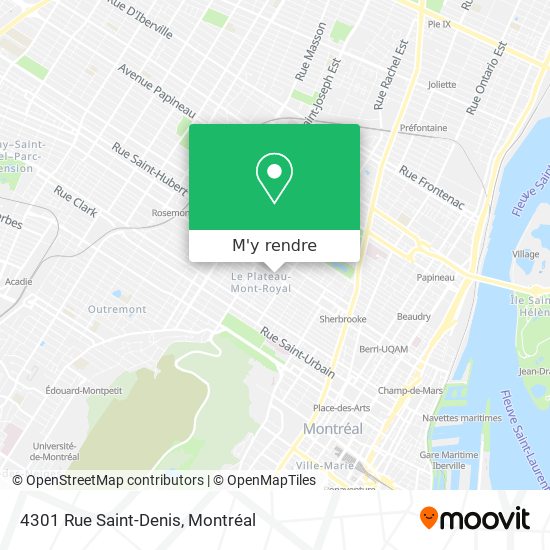 4301 Rue Saint-Denis plan