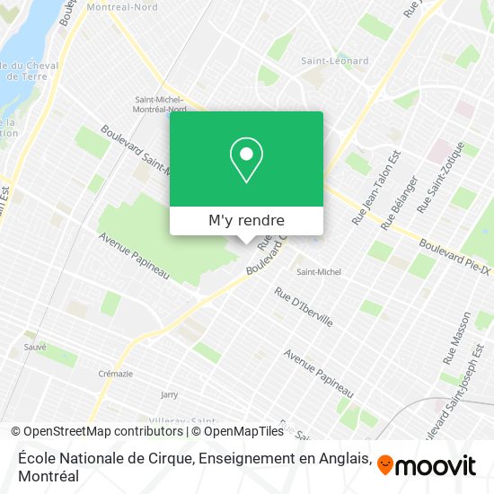 École Nationale de Cirque, Enseignement en Anglais plan