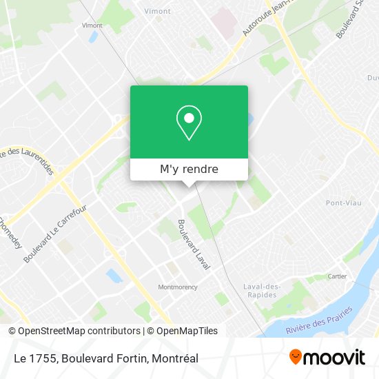 Le 1755, Boulevard Fortin plan