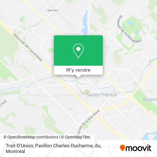 Trait-D'Union, Pavillon Charles-Ducharme, du plan