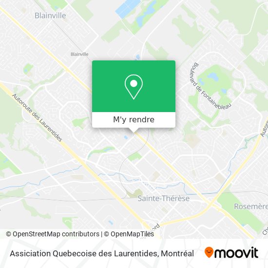 Assiciation Quebecoise des Laurentides plan