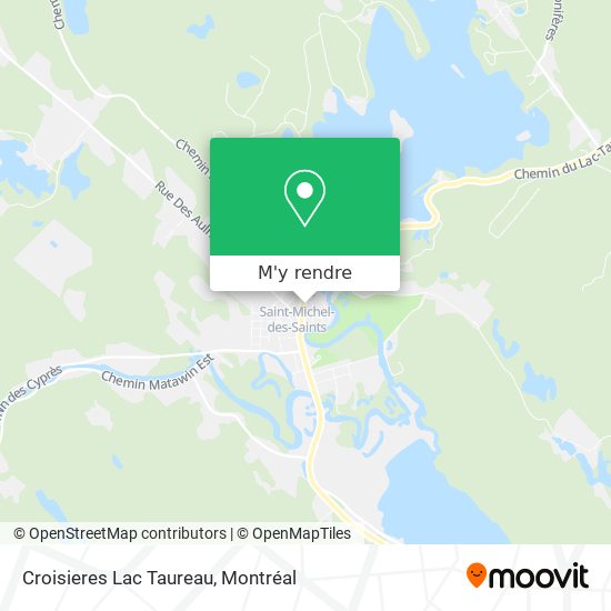 Croisieres Lac Taureau plan