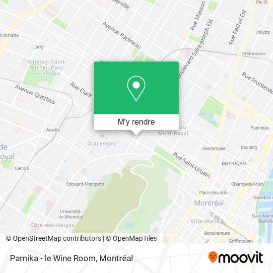 Pamika - le Wine Room plan