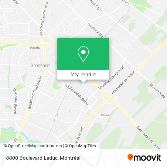 8800 Boulevard Leduc plan
