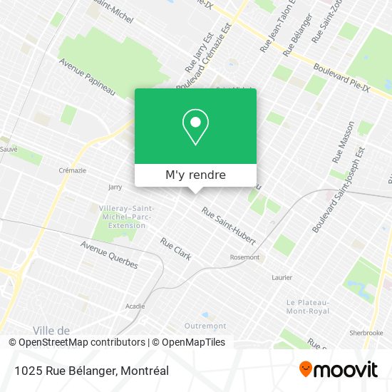 1025 Rue Bélanger plan