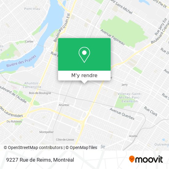 9227 Rue de Reims plan