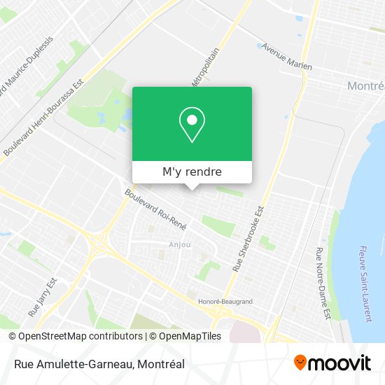 Rue Amulette-Garneau plan
