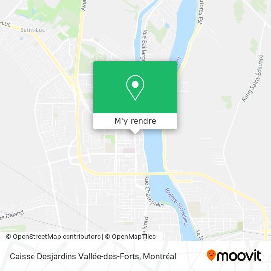 Caisse Desjardins Vallée-des-Forts plan