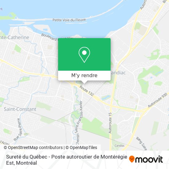 Sureté du Québec - Poste autoroutier de Montérégie Est plan