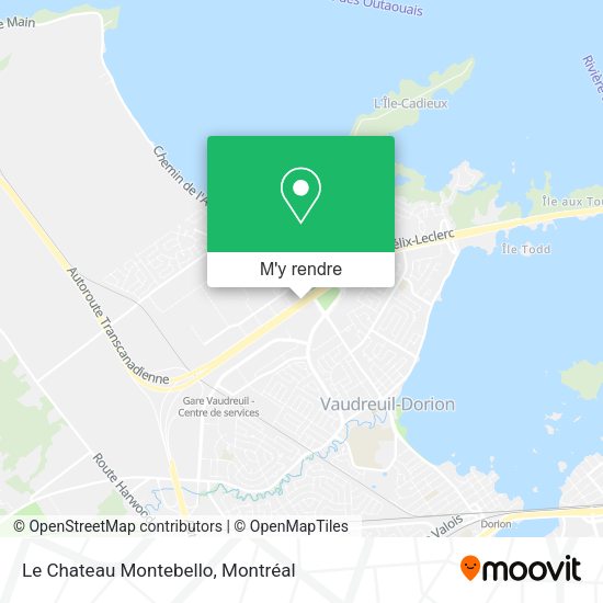 Comment aller à Le Chateau Montebello à VaudreuilDorion en bus