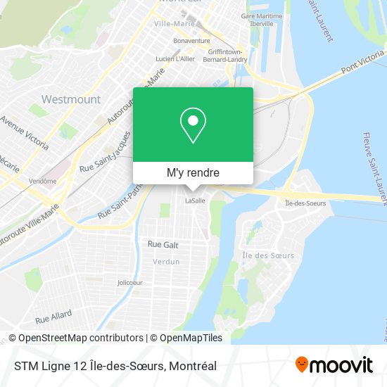 STM Ligne 12 Île-des-Sœurs plan