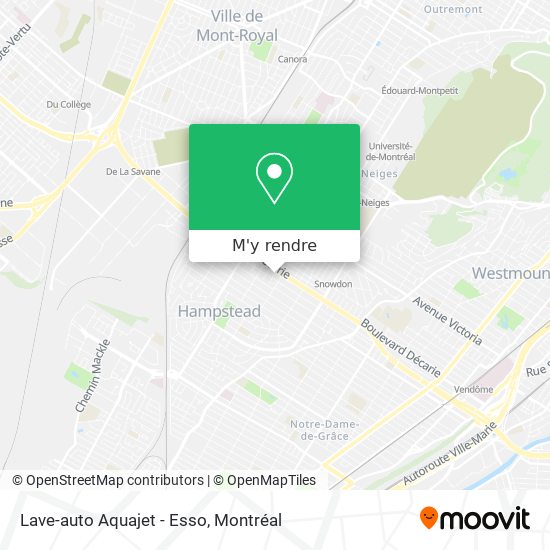 Lave-auto Aquajet - Esso plan