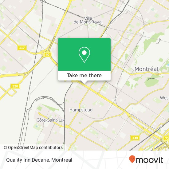 Quality Inn Decarie plan