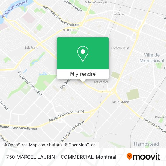 750 MARCEL LAURIN – COMMERCIAL plan